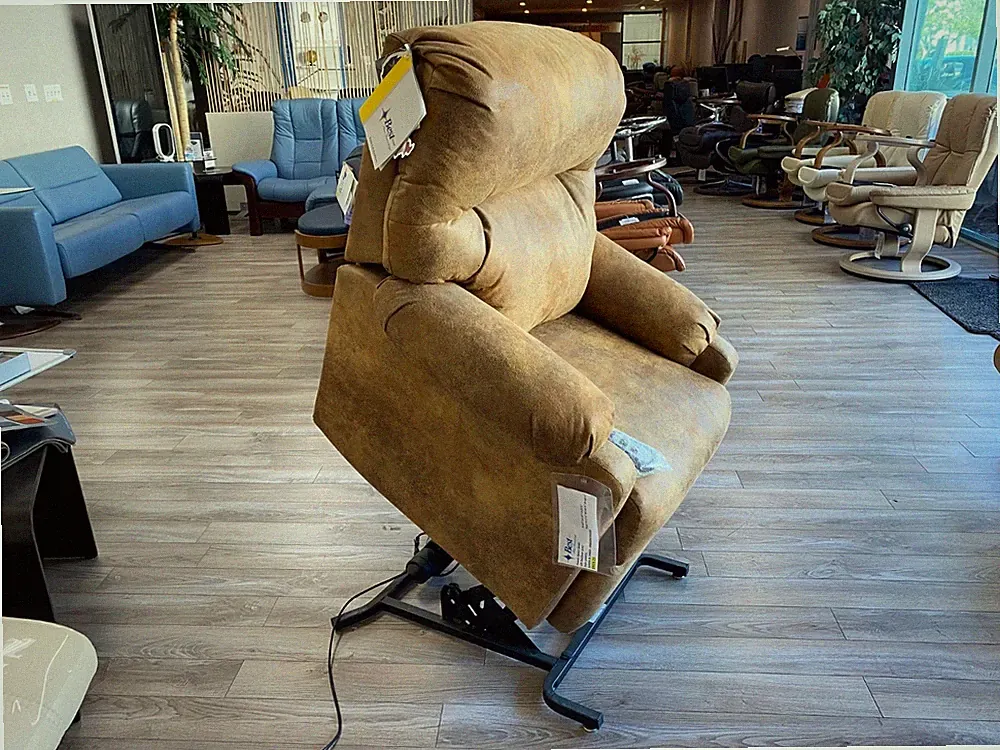 Best Furniture Power Space Saver Lift Chair Recliner Small Saddle Fabric B-24969