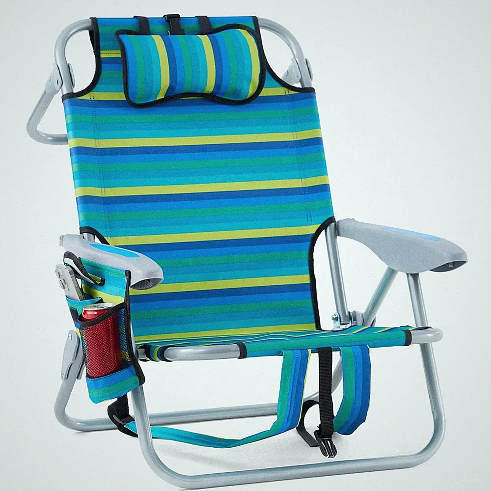 Canpsky Portable Recliners 20 inches x 20 x 30 inches, Multi Srtiped