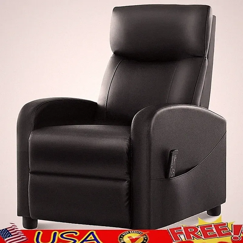 Ergonomic Recliner Chair Compact Massage Reclining Sofa Home Theater Seating New