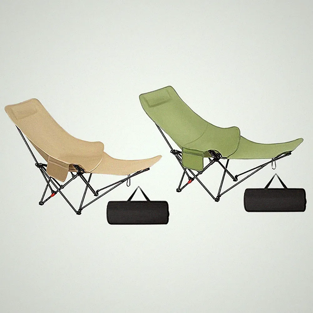 Folding Camping Chair recliner Lightweight Compact Comfortable Portable Nap Bed