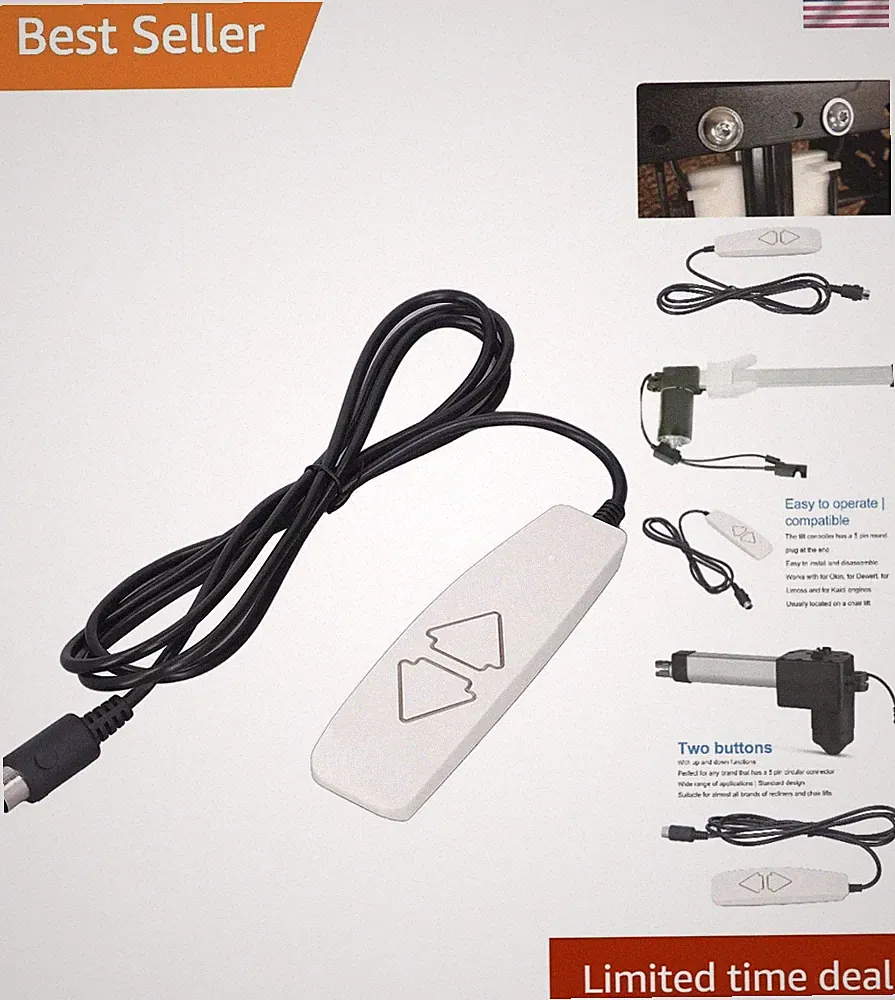 New Listing Pride Power Recliner Remote Control - 2 Button 5 Pin Hand Controller for Recl...