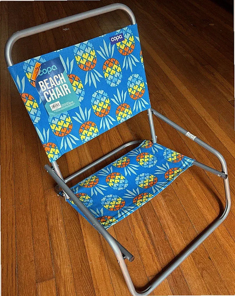 New With Tags Copa Folding Beach Chair Pineapples Print